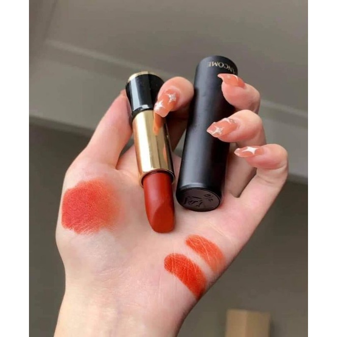 Son lancom chính hãng  lì mịn màu 196 cam cháy