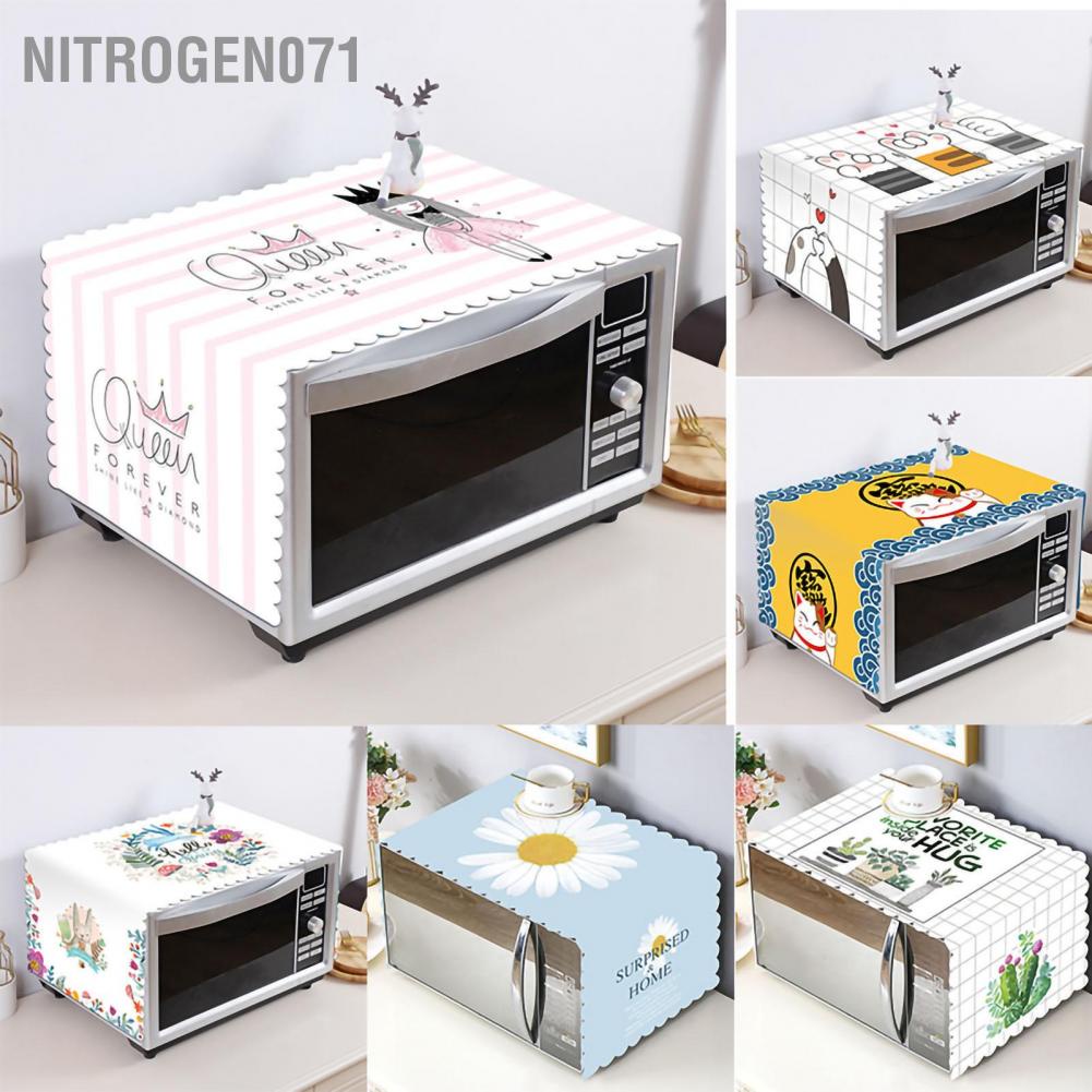Nitrogen071 Nitrogen071 Lò vi sóng Bìa vải nướng Dễ thương Chống bụi Shiled dầu Đa năng Phong cách Bắc Âu Các bộ phận đơn giản