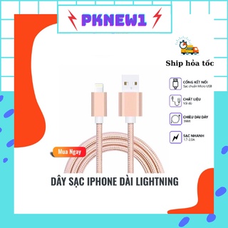 Dây cáp sạc ipbọc dù chống đứt dài 1m cáp sạc