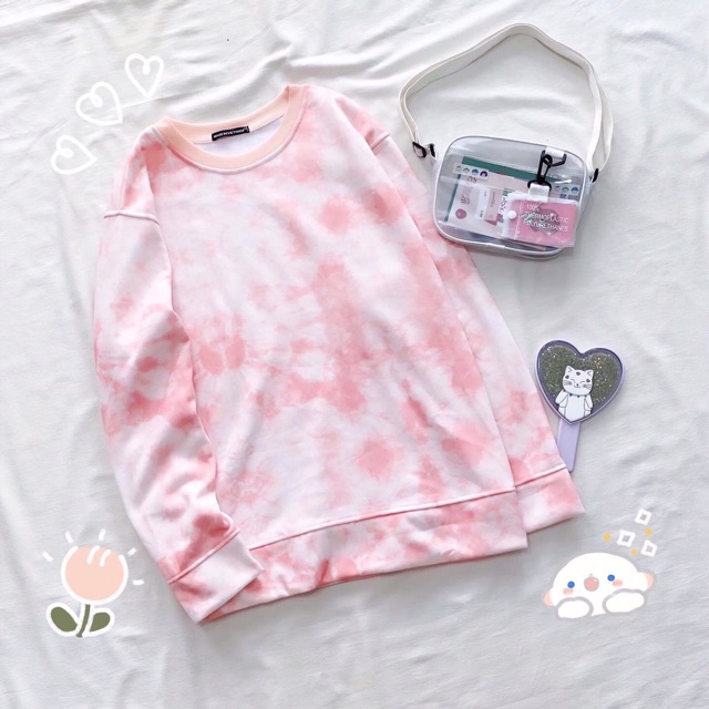 (ẢNH THẬT 100%) Áo Sweater TieDye 3D Basic