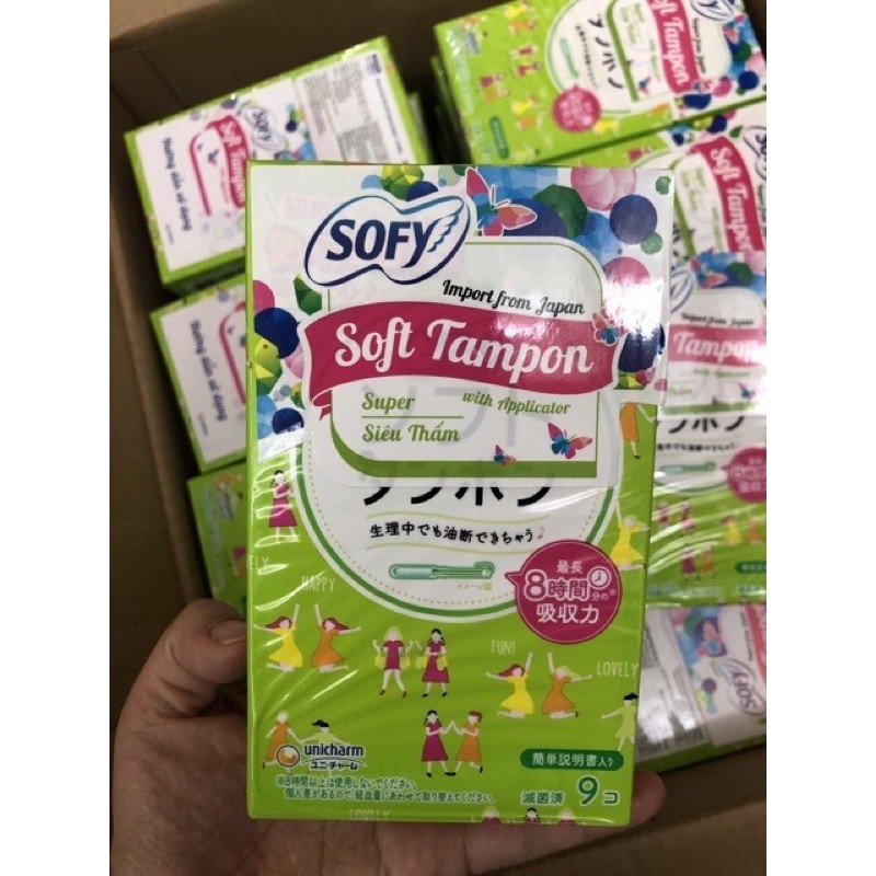 Băng vệ sinh Tampon Sofy sản xuất Nhật Bản (9 miếng)