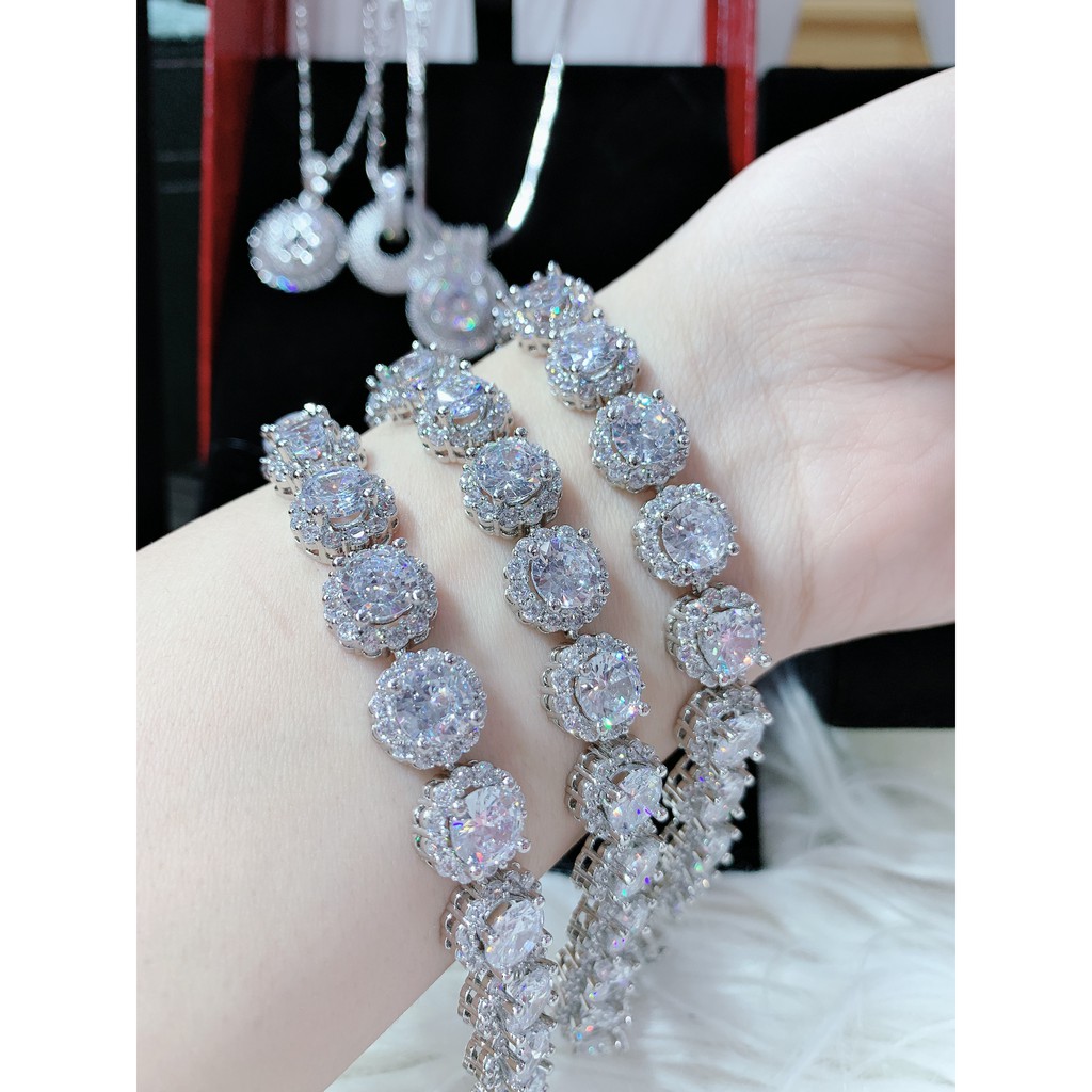 Lắc tay full xoàn đá siêu sáng , lắc tay cao cấp giá rẻ lt97 | BigBuy360 - bigbuy360.vn