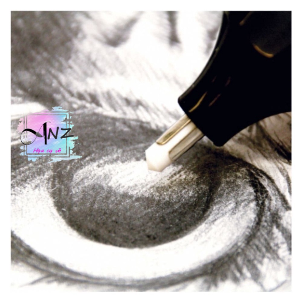 Tẩy điện Mont Marte kèm 30 viên tẩy, Mont Marte Electric Eraser with 30pc Erasers