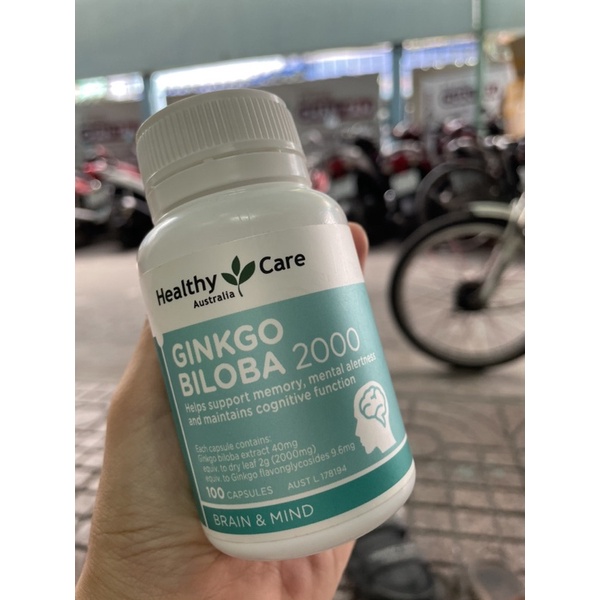 BỔ NÃO GINKGO BILOBA 2000mg  - ÚC ( HỘP 100 VIÊN)