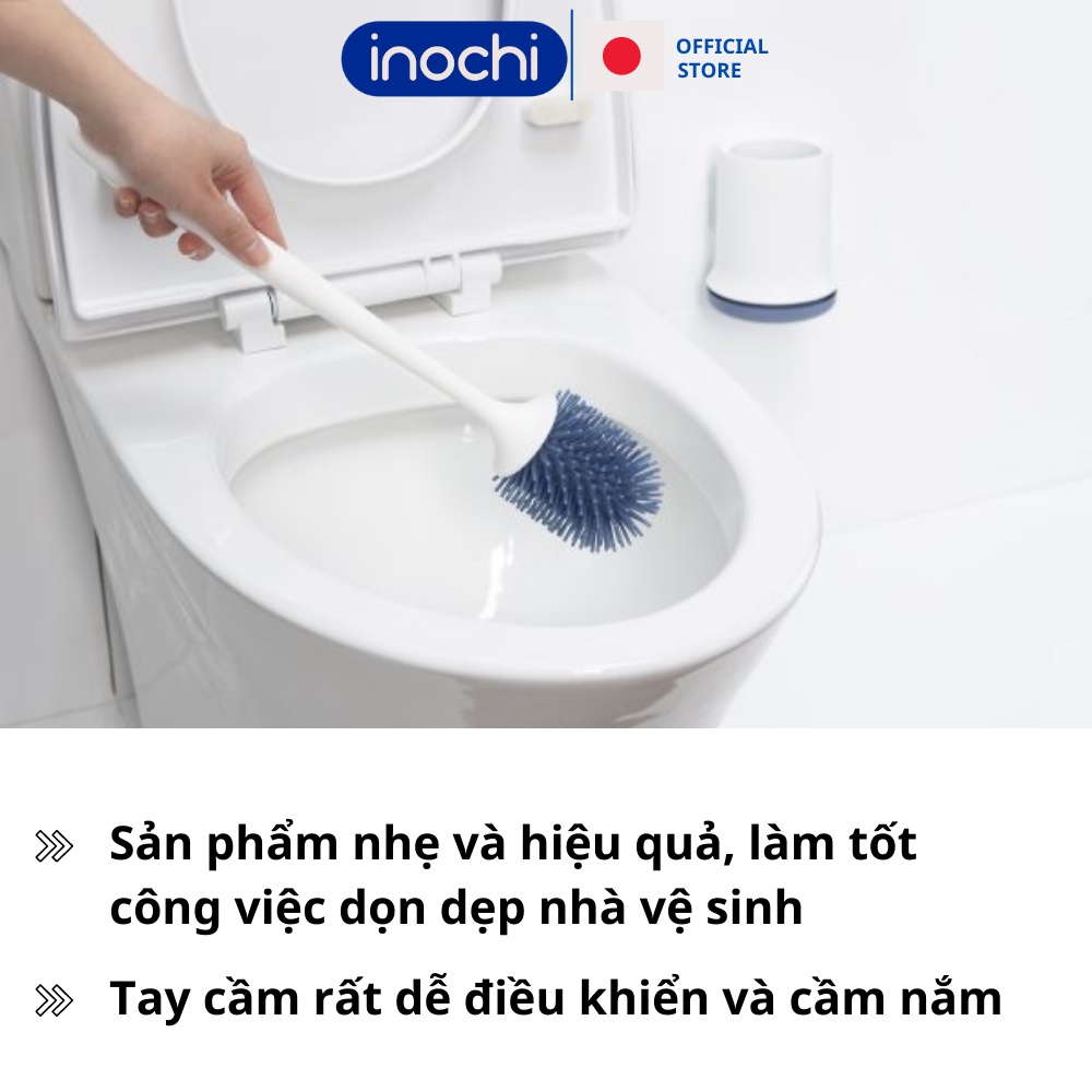 Chổi cọ nhà vệ sinh,cọ bồn cầu toilet silicon inochi kirei thông minh cọ toilet cây cọ bồn cầu chà nhà tắm tiện dụng