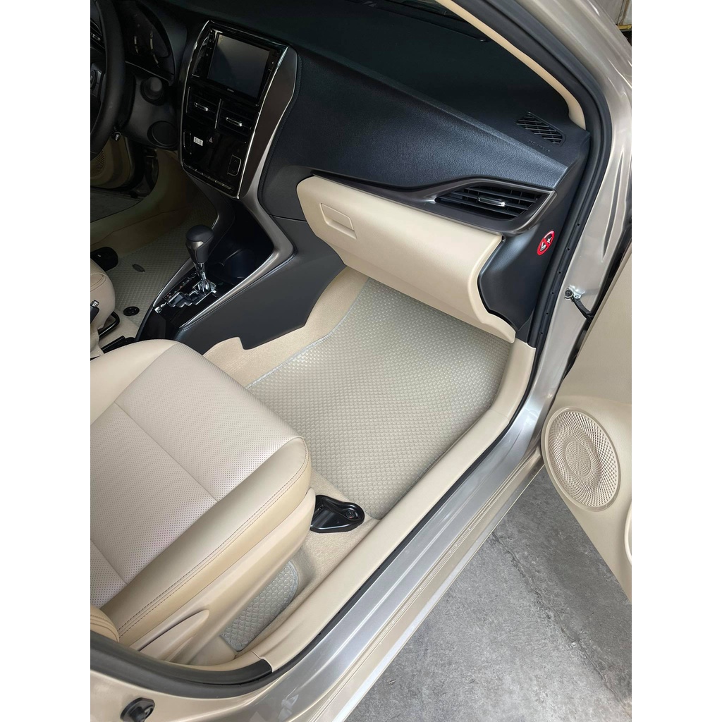 Thảm Lót Sàn Ô Tô KATA Cao Cấp Cho Xe Toyota Vios  - Không mùi, Không ẩm mốc, Dễ dàng vệ sinh