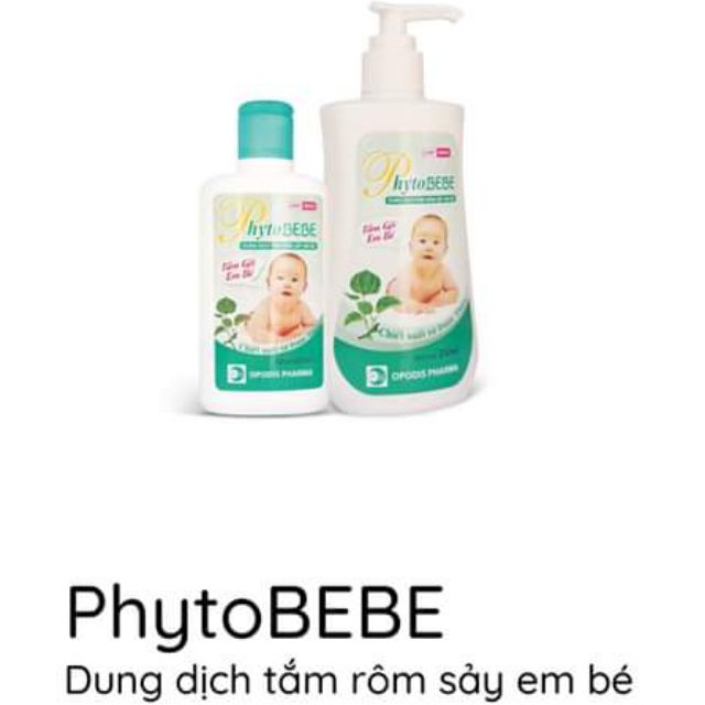 Phytobebe - Dung dịch tắm rôm sảy em bé