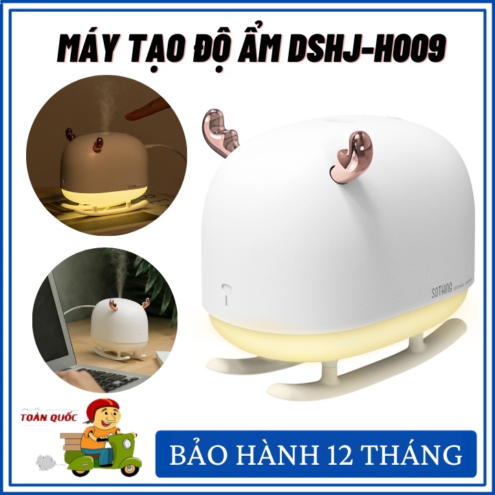 Máy tạo độ ẩm kiêm đèn ngủ cute - Máy phun sương tạo ẩm DSHJ-H-009- Bảo hành 12 tháng