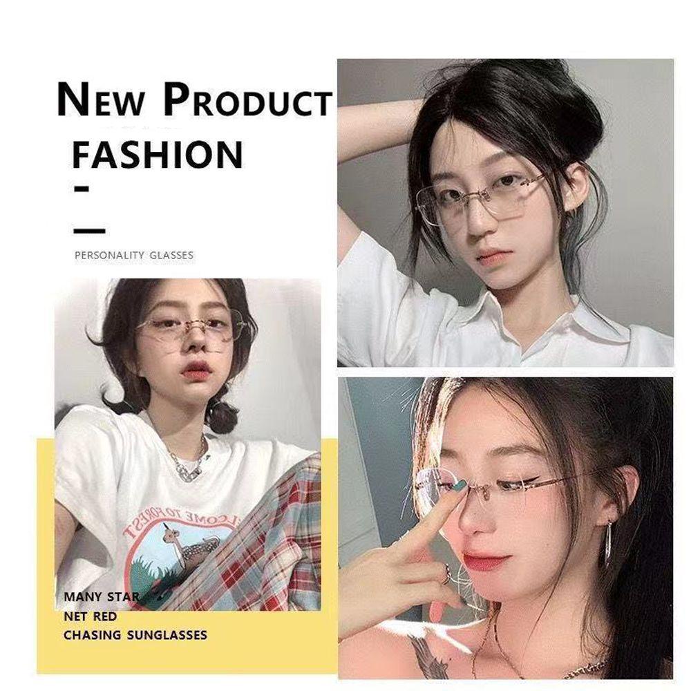 Mắt Kính Không Gọng Trong Suốt Chống Ánh Sáng Xanh Chất Lượng Cao