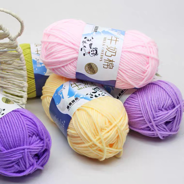 Len Milk Bò/Milk Cotton - Cuộn 50gr (Mã 51-93)
