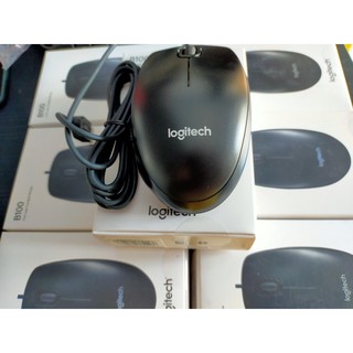 Chuột máy tính Logitec B100 có dây -Hàng Chính Hãng