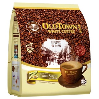 Cà Phê Trắng OldTown Malaysia Cane Sugar - Mía đường tự nhiên