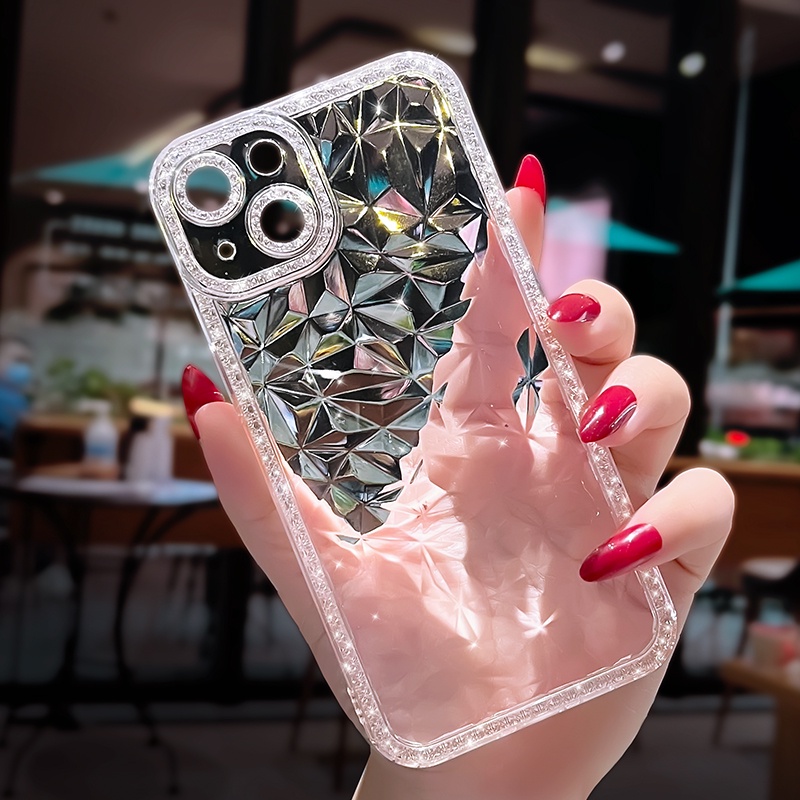 Ốp Điện Thoại Họa Tiết Kim Cương Lấp Lánh Cho Samsung Galaxy S22 Ultra S22 Plus A32 A52 A12 A02S A03S A13 A33 A53 A73 A23