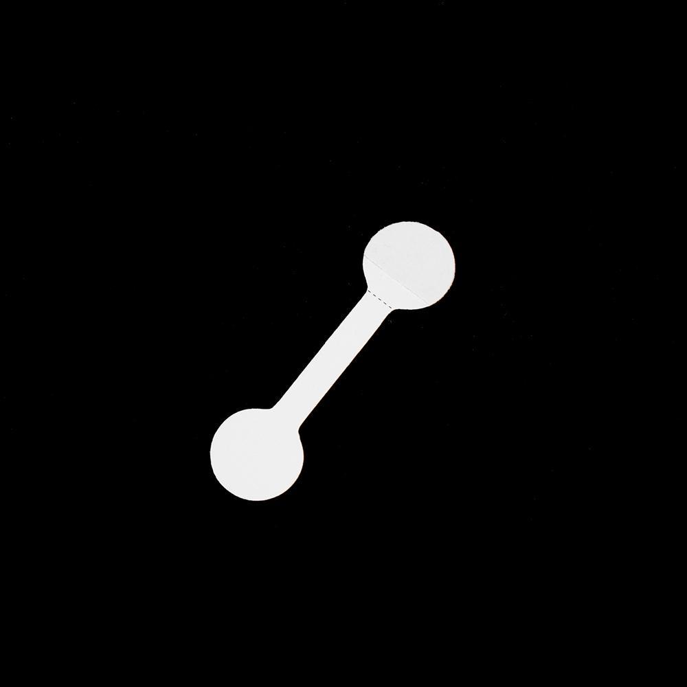 Set 100 Nhãn Giấy Kraft Màu Nâu / Trắng Treo Vòng Tay Trang Sức