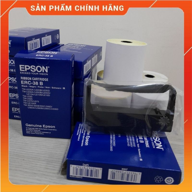 Ruy băng mực Epson cho máy in kim ERC-38B (Đen)- Dây Ribbon mực cho máy in TM U220A