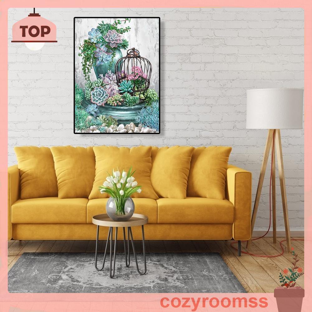 Bộ Tranh Sơn Dầu Tự Làm Hình Cây Xương Rồng