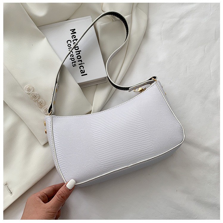 Túi đeo vai, túi kẹp nách nữ vân ngang thời trang giá rẻ BAG U KVT95