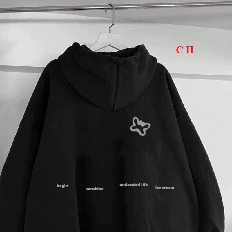 Áo hodie butterfly nhỏ dây rút chỉnh COA846