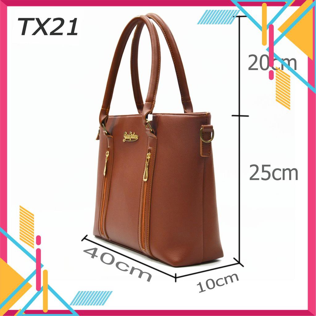 Bộ Túi Xách Nữ Thời Trang Cao Cấp - 2 Dây Kéo