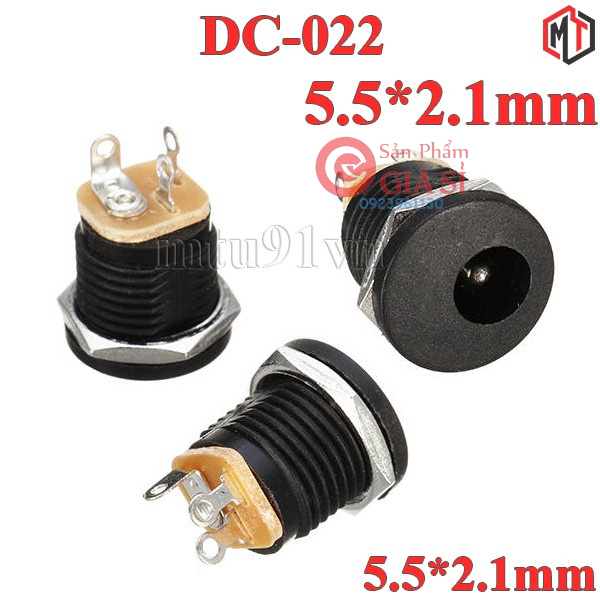 Jack Nguồn DC-022 5.5*2.1mm có ren ốc ❤️freeship❤️
