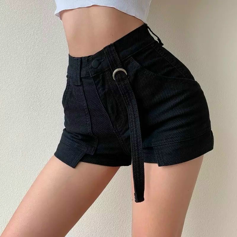 QUẦN SHORT KAKI CẠP CAO 2 TÚI TRƯỚC XỊN XÒ DÂY DÀI NA