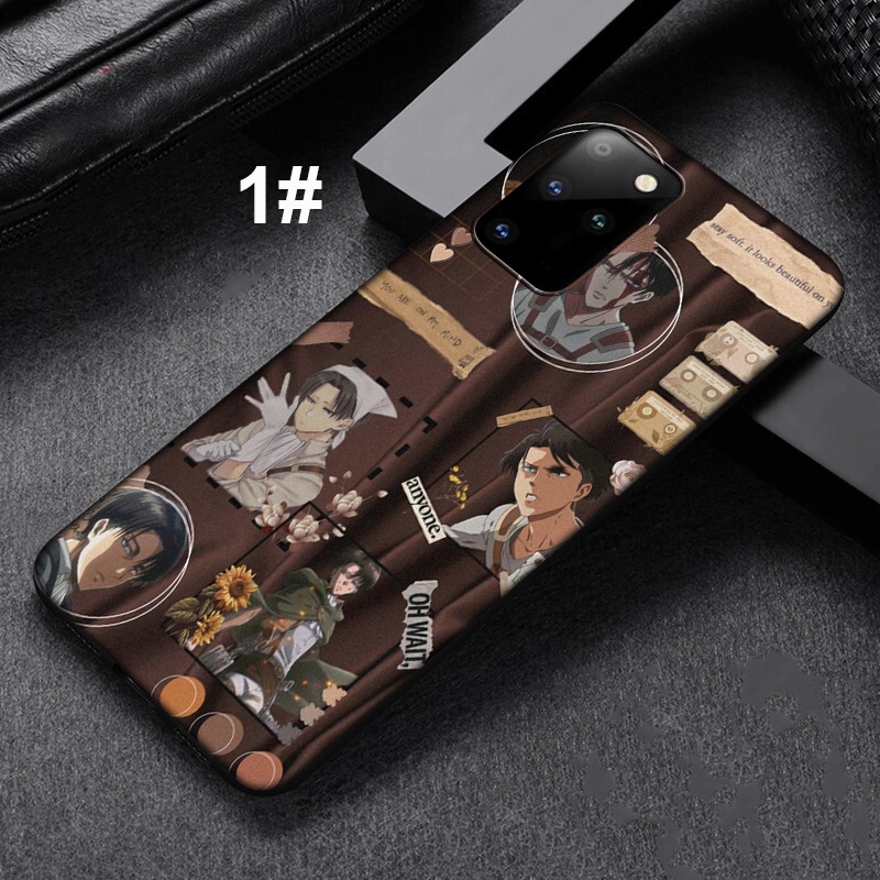 Samsung Ốp Điện Thoại Silicon Mềm Viền Đen Hình levi ackermann attack on titan Cho Samsunggalaxy j2 j4 j5 j6 + j7 J8Prime Corepro j4 + j6 + J7302018I87