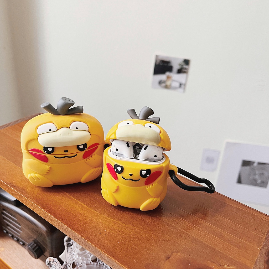 Vỏ Bảo Vệ Hộp Sạc Tai Nghe AirPods3 / 3 Họa Tiết Hoạt Hình Pikachu / Pikachu May Mắn Dễ Thương Ốp