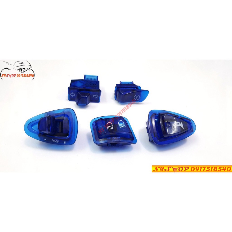 Công tắc màu 5 món cho xe ga SH 2012-2019/ AB/ lead/vision/wave A đời mới Ảnh thật Sp
