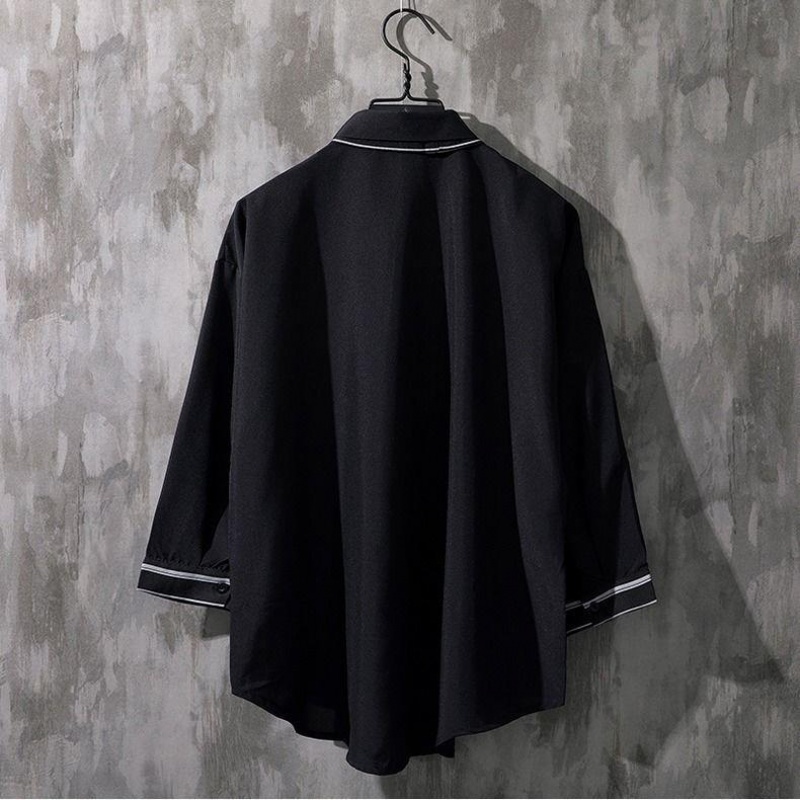 Áo sơ mi dài tay phong cách nhật hàn kèm cà vạt/ áo thun dành cho nam