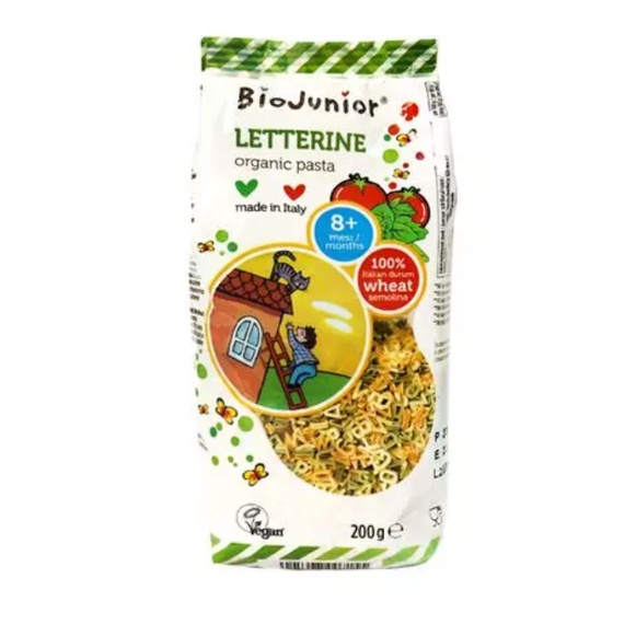 Mì Nui Hữu Cơ, Nui Hữu Cơ Cho Bé Ăn Dặm Hàng Nhập Khẩu Nhiều Hình Cho Bé Tập Cầm Nắm Gói 50g