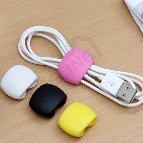 ⭐ Kẹp Cố Định Dây Cáp / Tai Nghe Gọn Gàng Có Thể Tái Sử Dụng