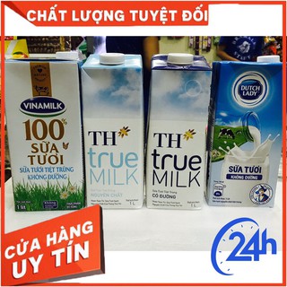 Hộp sữa tươi 1 lít TH truemilk/ Vinamilk/ Cô gái Hà Lan
