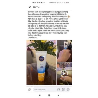 [xách tay Úc] KEM CHỐNG NẮNG NIVEA SUN UV FACE CONTROL