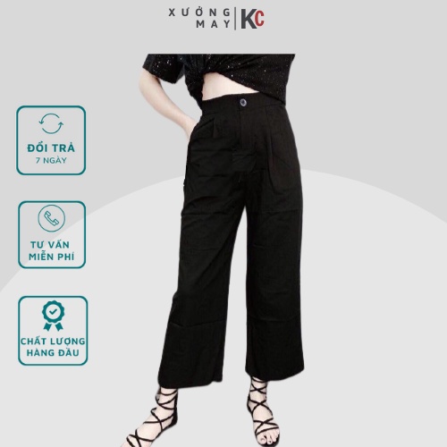 Quần nữ chất đũi cao cấp