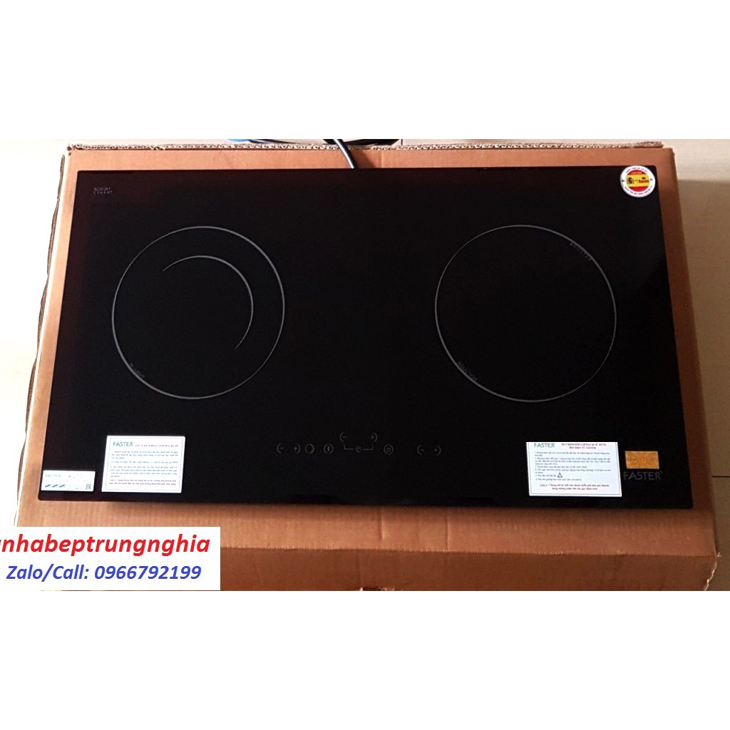 Bếp điện từ Faster FS MIX288 nhập khẩu Tây Ban Nha, bếp điện từ đôi, bếp từ hồng ngoại, bếp hỗn hợp điện từ