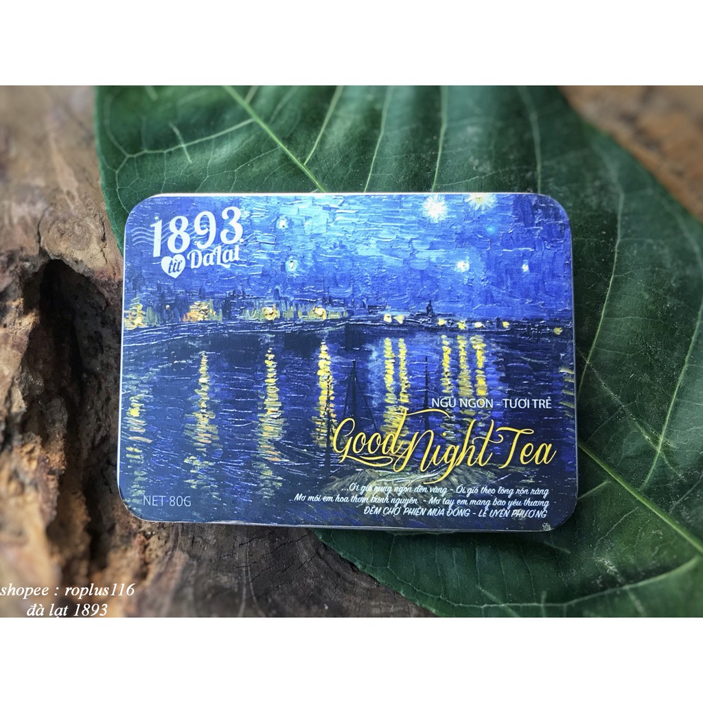 Trà hoa ngủ ngon hộp thiếc Goodnight Tea Đà Lạt 1893