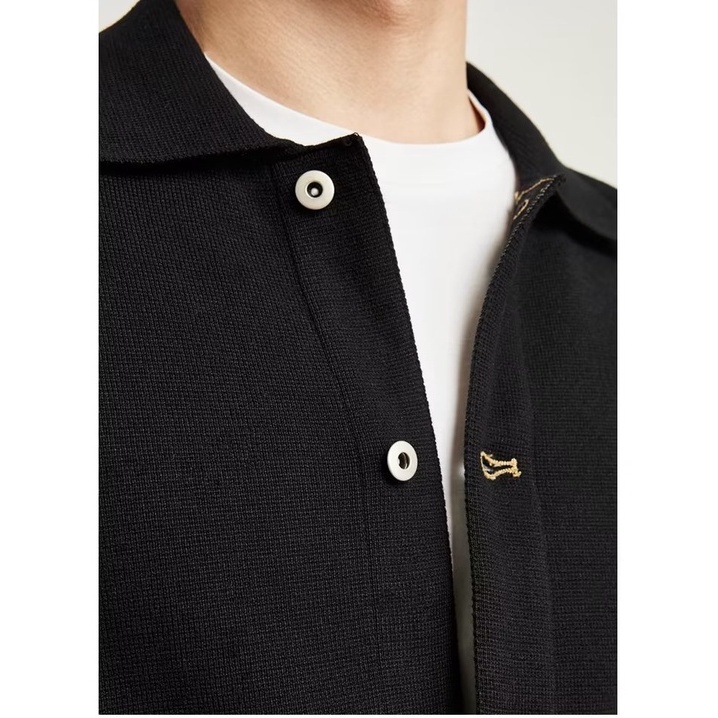 Áo Khoác Cardigan Dệt Kim Nam Dáng Rộng Phối Nút Thời Trang Dành Cho fashion áo khoác bomber simple bomber jacket from rộng áo khoác bomber nỉ áo khoác jacket nam