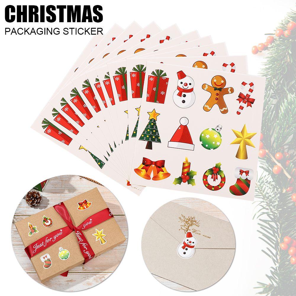 YOLA Set 120 Nhãn Dán Trang Trí Giáng Sinh