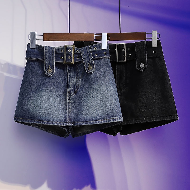 Chân Váy Denim Dáng Chữ a Phong Cách Retro Thời Trang Mùa Hè Cá Tính