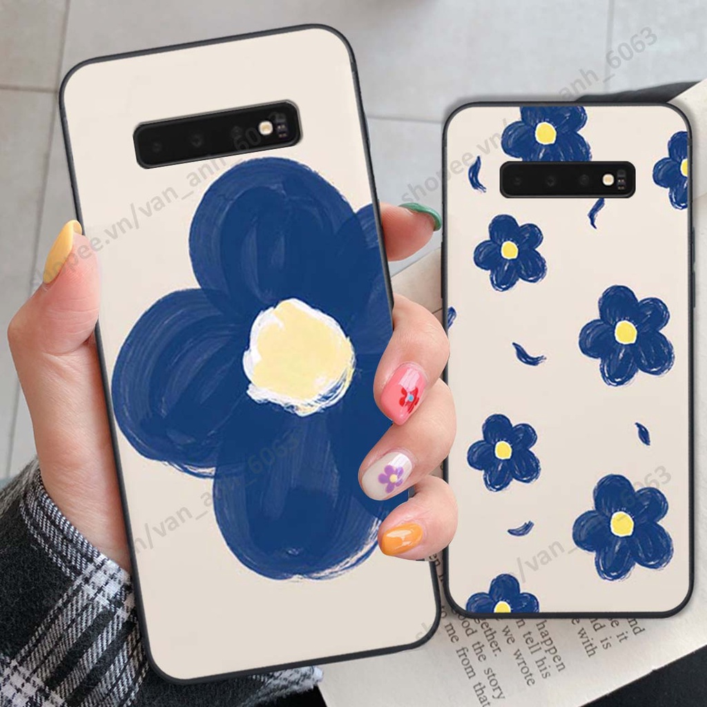 Ốp lưng Samsung S10 / S10 5G / S10 Plus / S10+ in hình hoa, gấu rich bear nghệ thuật, thời trang