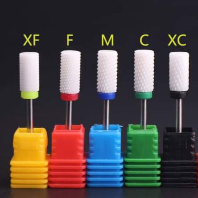 Đầu mài sứ dạng trụ bằng lắp máy mài móng cực thích giúp mài móng tay mịn nhanh không ảnh hưởng đến móng hay gây..