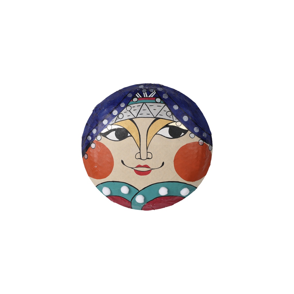 Mặt nạ cô gái dân tộc treo tường trang trí Hanoia