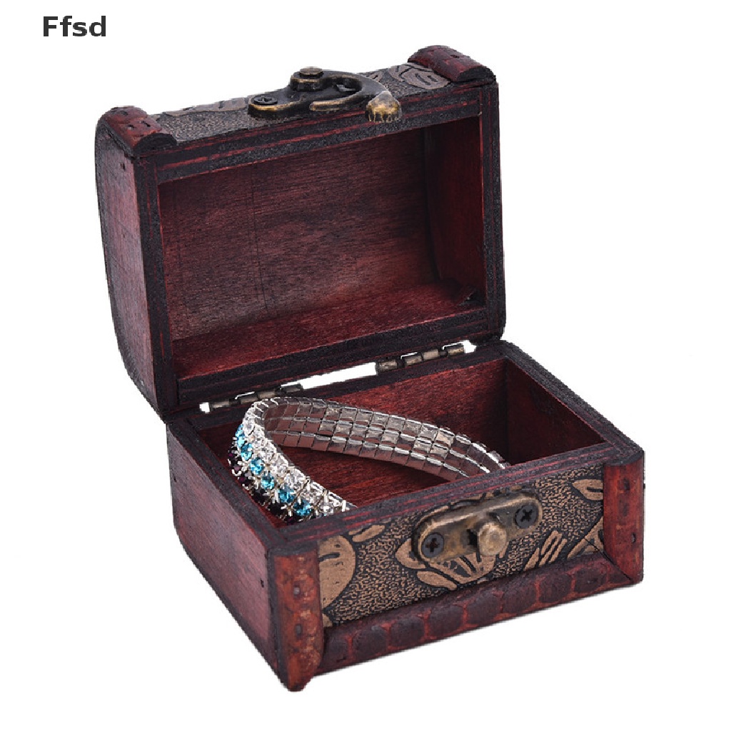 {Ffsd} Hộp Đựng Trang Sức Bằng Gỗ Cổ Điển Bán Chạy