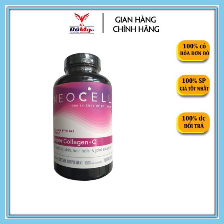 Super Collagen Neocell +C 6000 mg làm đẹp da 250 viên