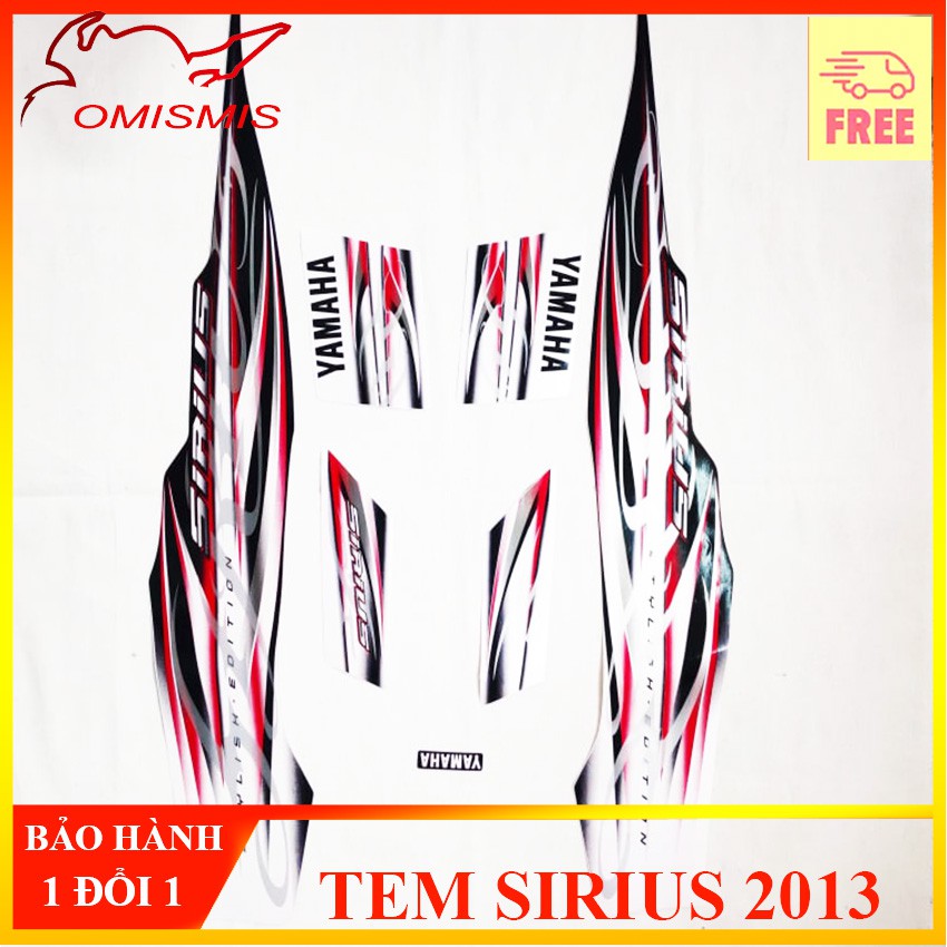 [SIRIUS 2013] BỘ TEM RỜI, TEM MẪU ZIN FULL 3 LỚP CHO SIRIUS ĐỜI 2013