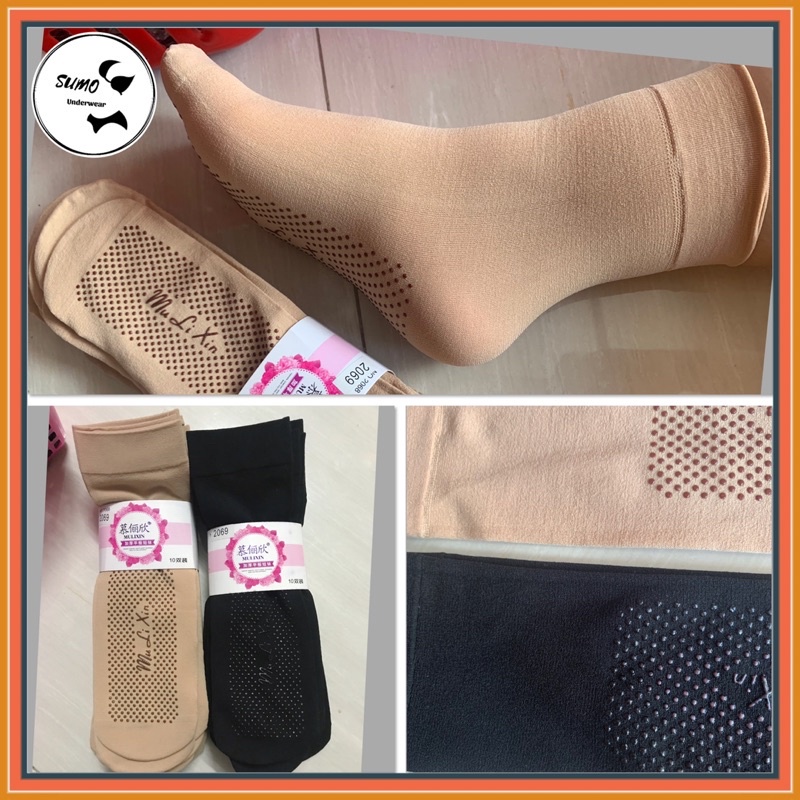 Sét 10 Tất Da Chân Nữ Có Gai Chống Trượt Lợi Dày