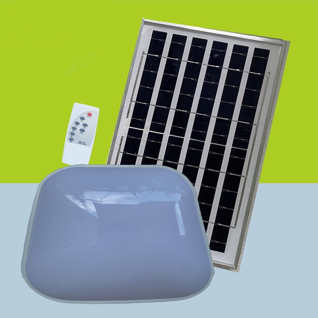HCM Đèn ngủ ốp trần năng lượng mặt trời 100w