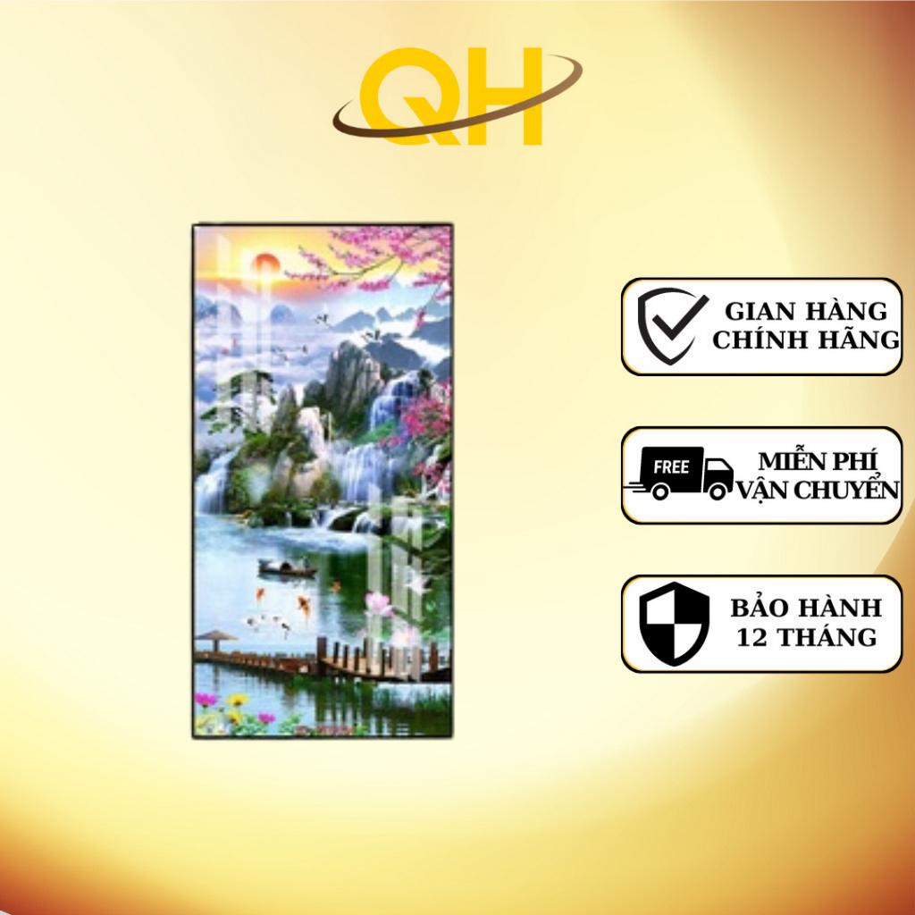 Tranh Treo Tường Gỗ Tráng Gương 3D Phong Cảnh Thác Nước Hữu Tình 04