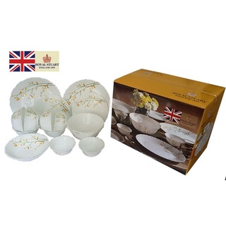 Bộ 16 món bát đĩa bằng thủy tinh ngọc Royal Stuart xuất xứ Anh