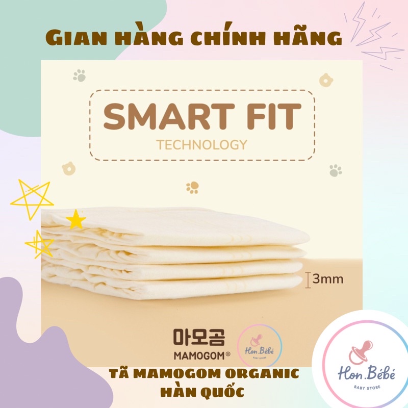 Bỉm Tã dán/quần Mamogom Organic an toàn cho bé đủ size từ S 62 miếng đến XXL 38 miếng